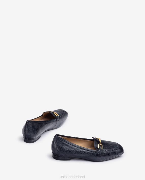Unisa 02B01275 platte loafers met bies vrouwen bevallig