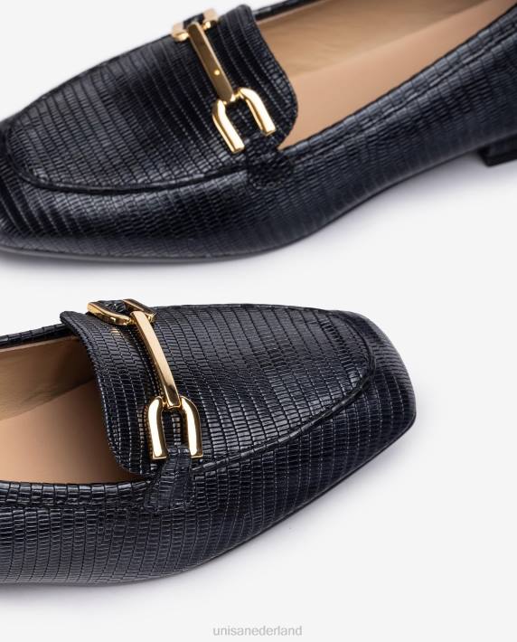 Unisa 02B01275 platte loafers met bies vrouwen bevallig