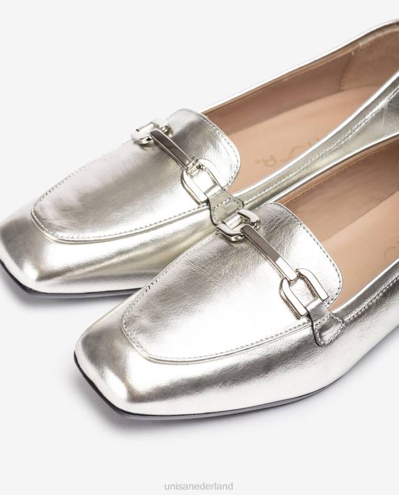 Unisa 02B01277 platte loafers met bies vrouwen mode