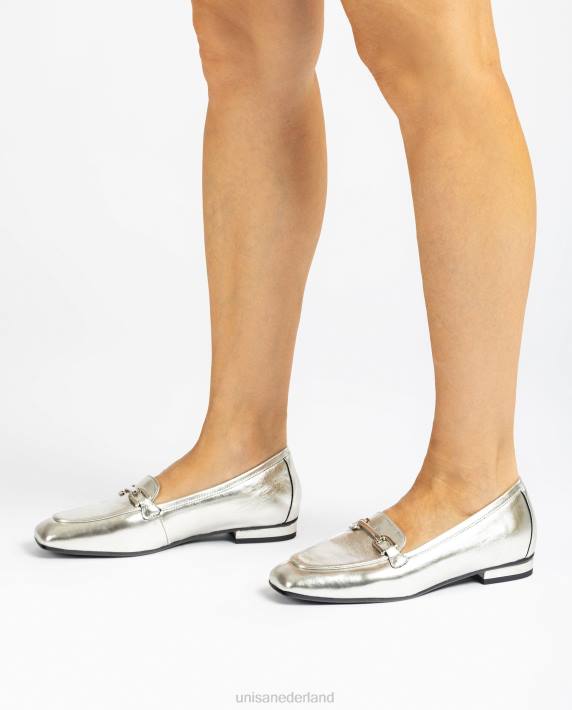 Unisa 02B01277 platte loafers met bies vrouwen mode