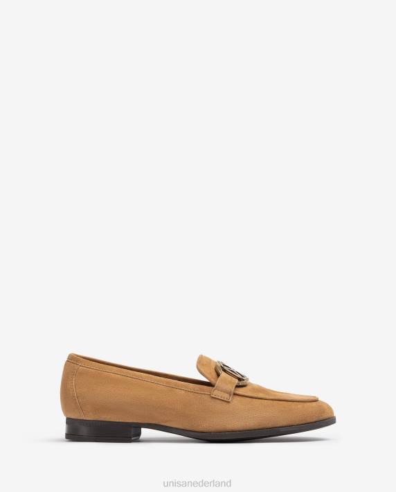 Unisa 02B01282 loafers met bies vrouwen bruin