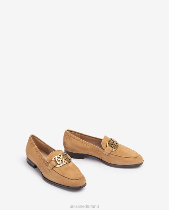 Unisa 02B01282 loafers met bies vrouwen bruin