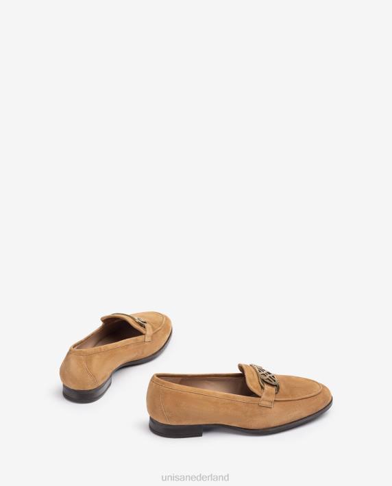 Unisa 02B01282 loafers met bies vrouwen bruin