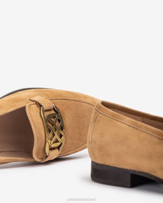 Unisa 02B01282 loafers met bies vrouwen bruin
