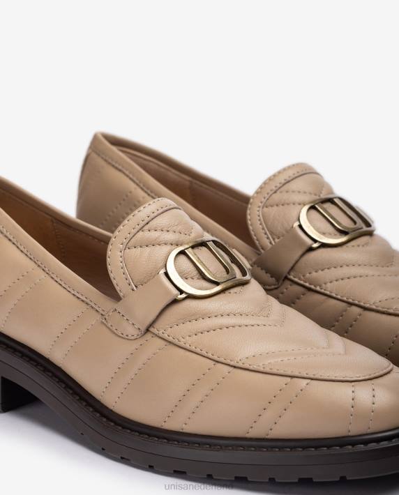 Unisa 02B01284 loafer met gewatteerd effect vrouwen beige