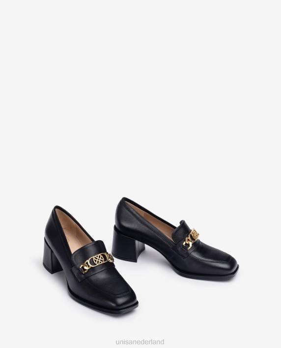 Unisa 02B01302 loafer met vierkante neus en bies vrouwen bevallig