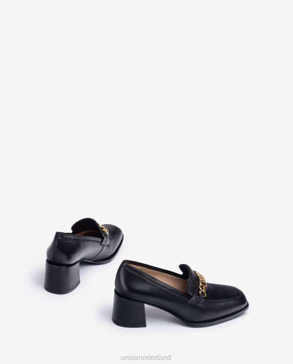 Unisa 02B01302 loafer met vierkante neus en bies vrouwen bevallig