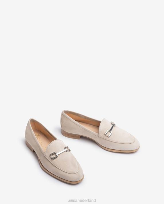 Unisa 02B0606 loafer met bies vrouwen beige