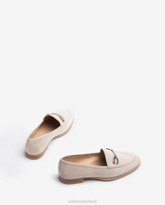 Unisa 02B0606 loafer met bies vrouwen beige