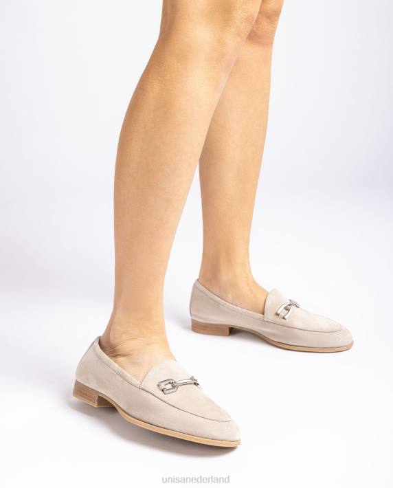 Unisa 02B0606 loafer met bies vrouwen beige