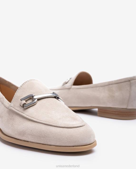 Unisa 02B0606 loafer met bies vrouwen beige