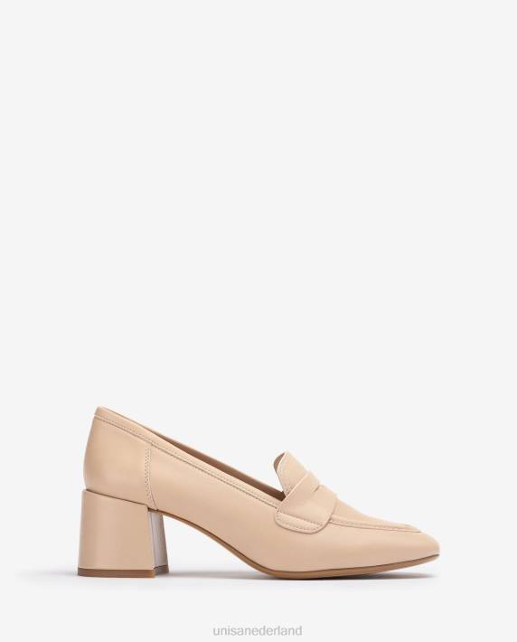 Unisa 02B0612 loafer met een hak vrouwen beige