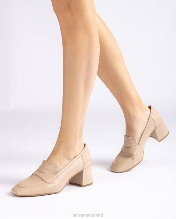 Unisa 02B0612 loafer met een hak vrouwen beige