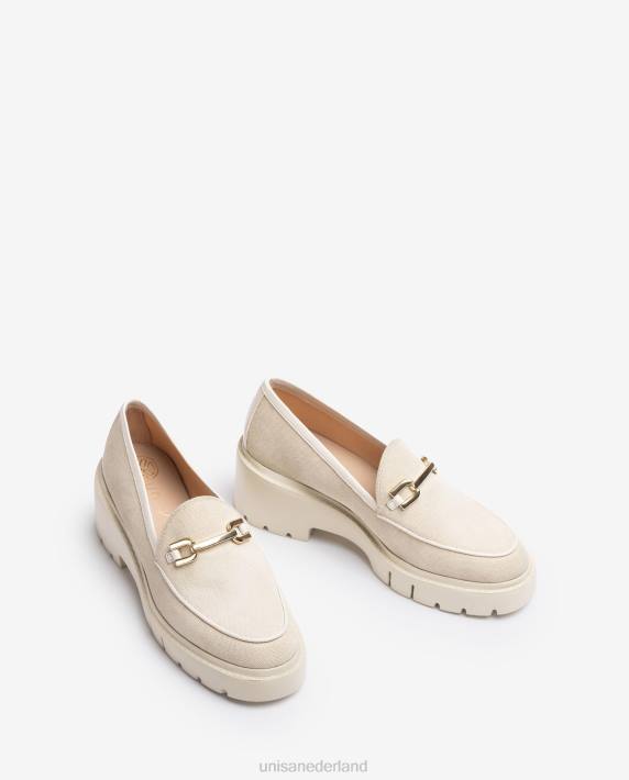 Unisa 02B0613 ecolino-instappers vrouwen wit