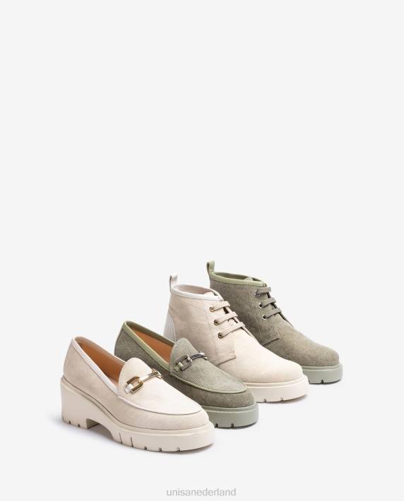 Unisa 02B0613 ecolino-instappers vrouwen wit