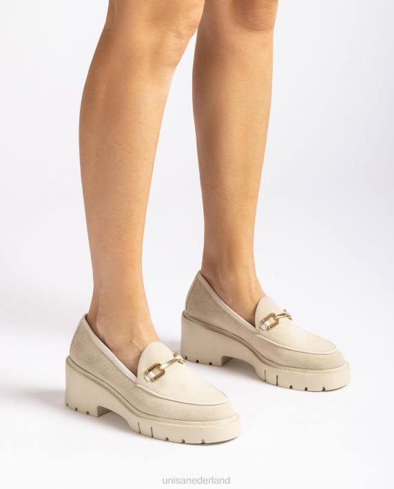 Unisa 02B0613 ecolino-instappers vrouwen wit