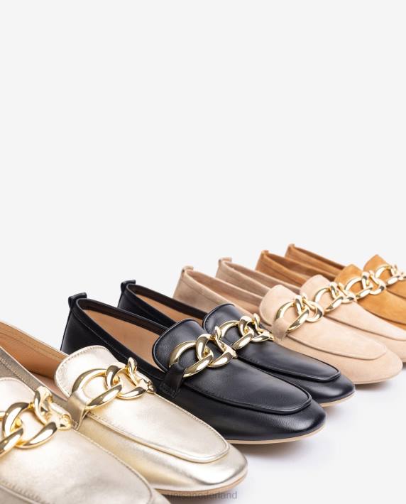 Unisa 02B0615 loafer met een ketting vrouwen beige