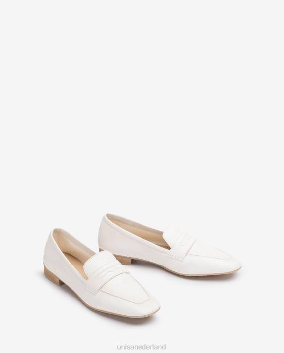 Unisa 02B0618 leren instappers vrouwen wit