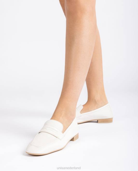 Unisa 02B0618 leren instappers vrouwen wit