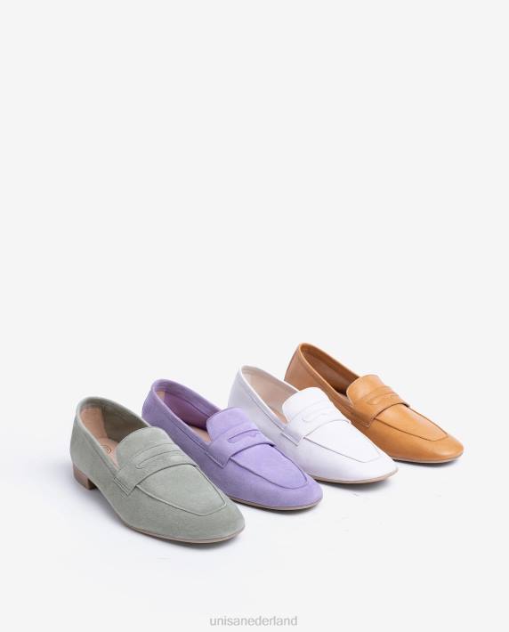 Unisa 02B0618 leren instappers vrouwen wit