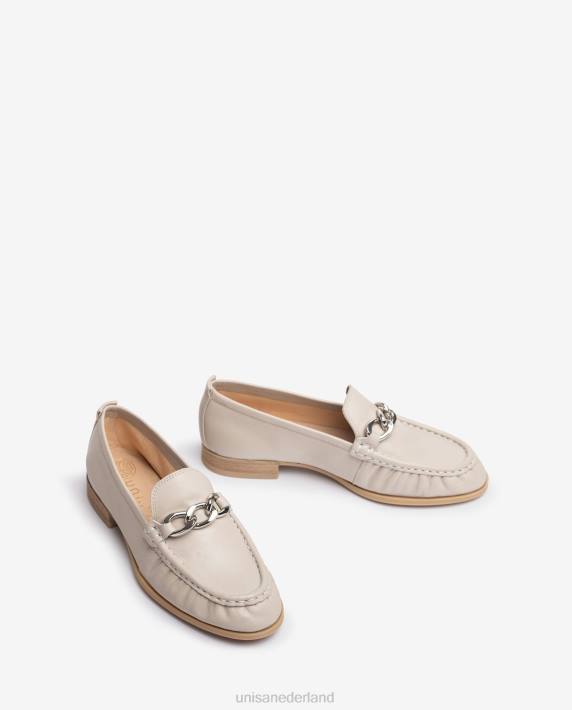 Unisa 02B0623 loafer met een ketting vrouwen beige