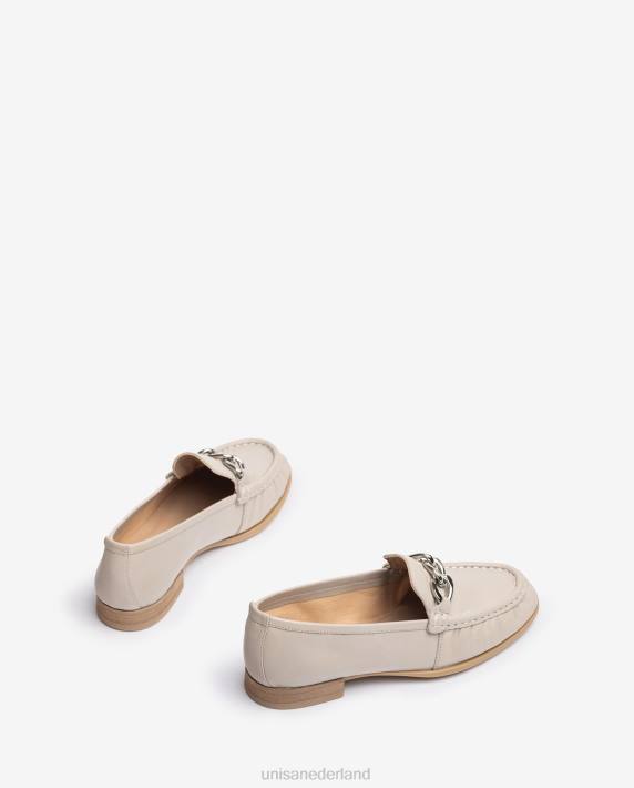 Unisa 02B0623 loafer met een ketting vrouwen beige