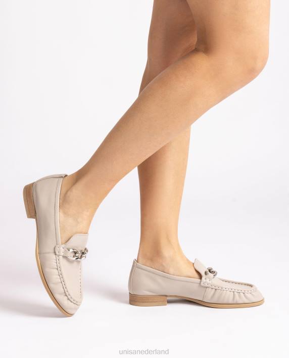 Unisa 02B0623 loafer met een ketting vrouwen beige