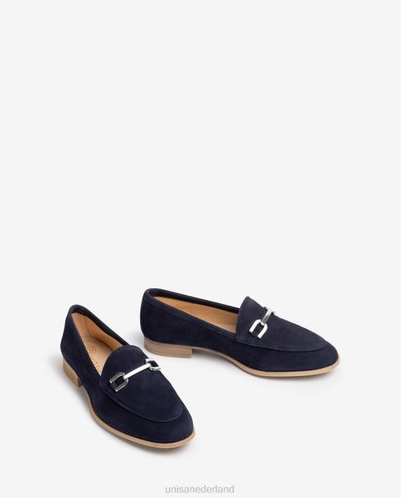 Unisa 02B0624 loafer met bies vrouwen blauw