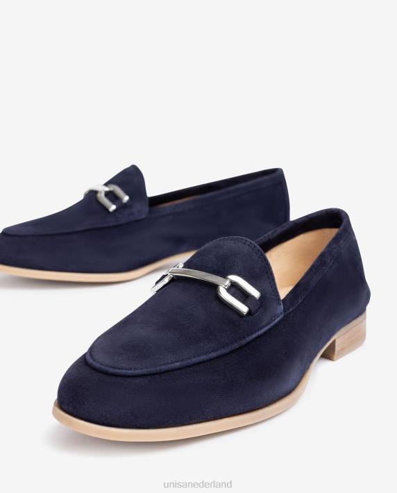 Unisa 02B0624 loafer met bies vrouwen blauw