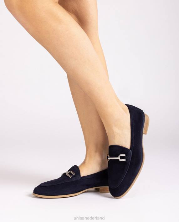 Unisa 02B0624 loafer met bies vrouwen blauw