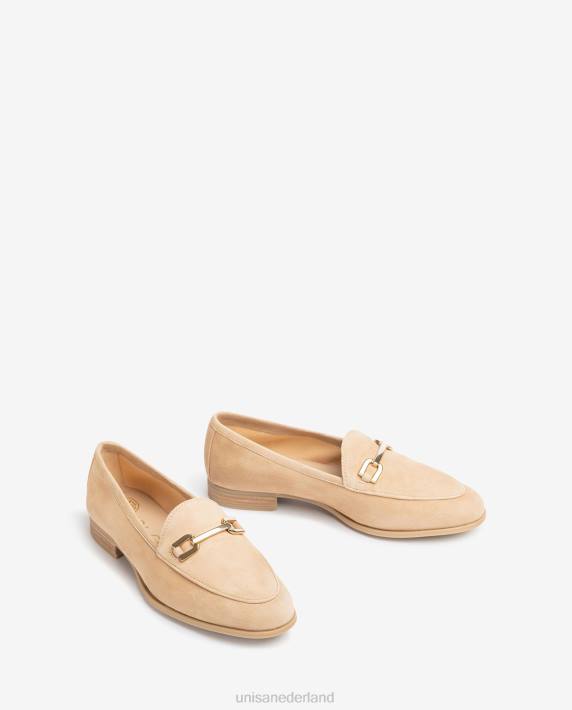 Unisa 02B0625 loafer met bies vrouwen beige