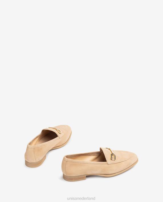Unisa 02B0625 loafer met bies vrouwen beige