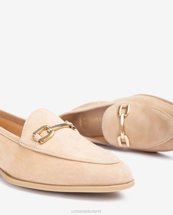 Unisa 02B0625 loafer met bies vrouwen beige