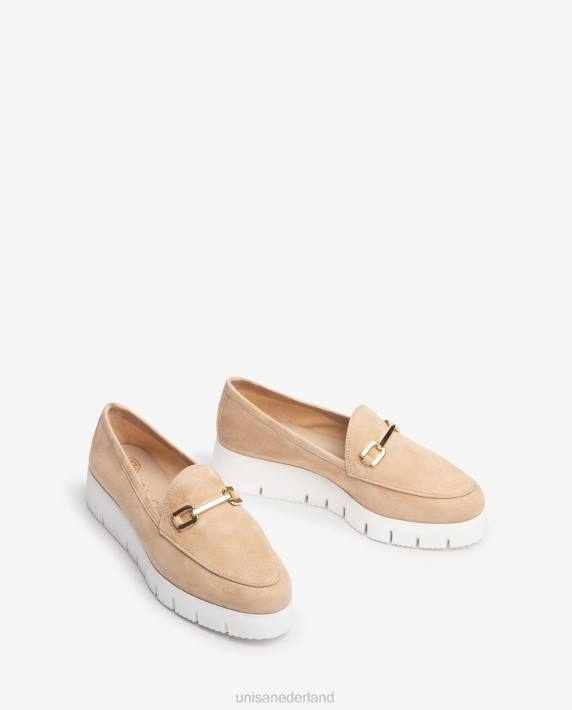Unisa 02B0626 platform instapper vrouwen beige