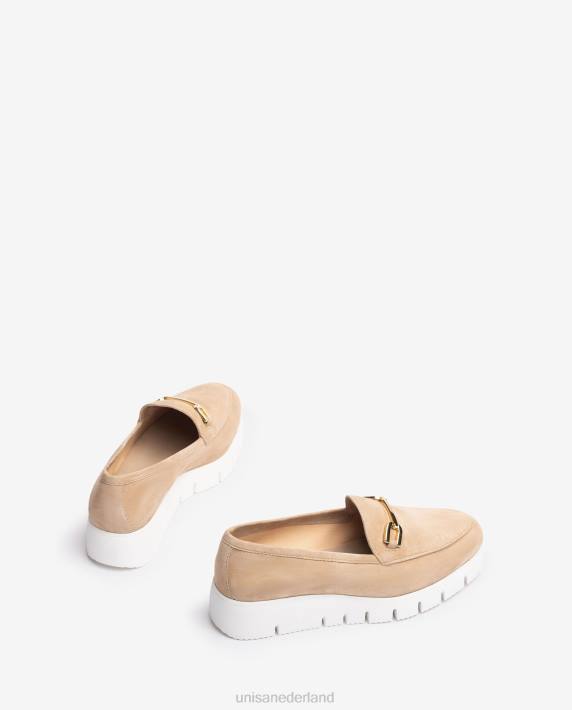 Unisa 02B0626 platform instapper vrouwen beige