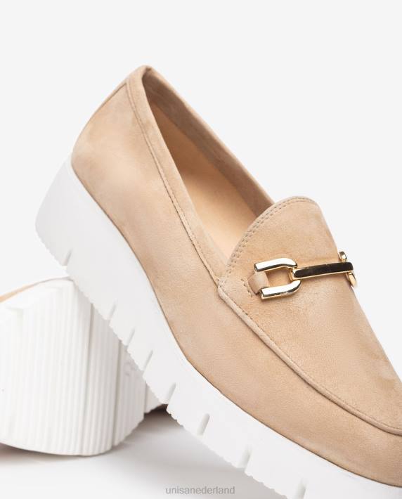 Unisa 02B0626 platform instapper vrouwen beige