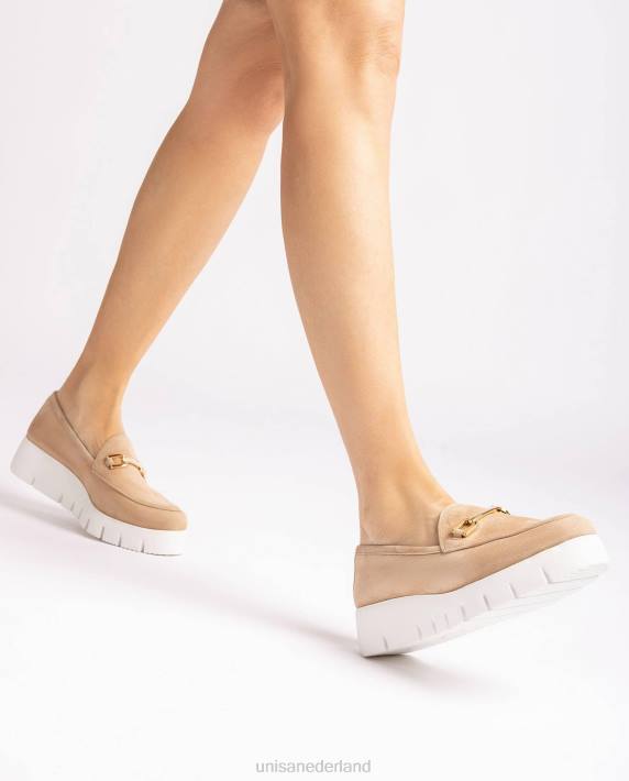 Unisa 02B0626 platform instapper vrouwen beige