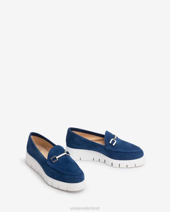 Unisa 02B0627 platform instapper vrouwen blauw