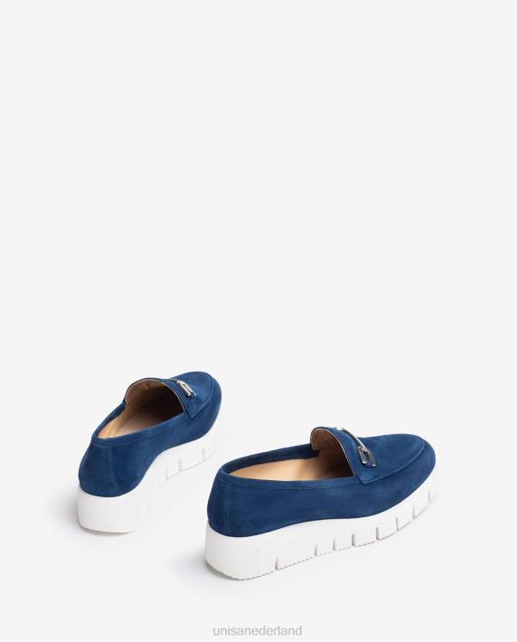 Unisa 02B0627 platform instapper vrouwen blauw