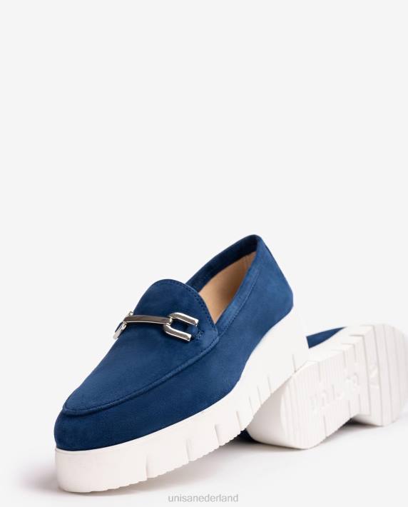 Unisa 02B0627 platform instapper vrouwen blauw