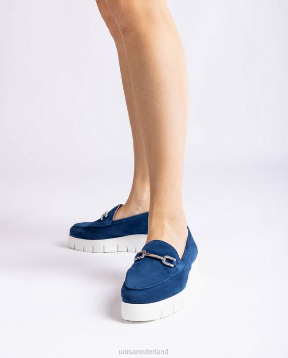 Unisa 02B0627 platform instapper vrouwen blauw