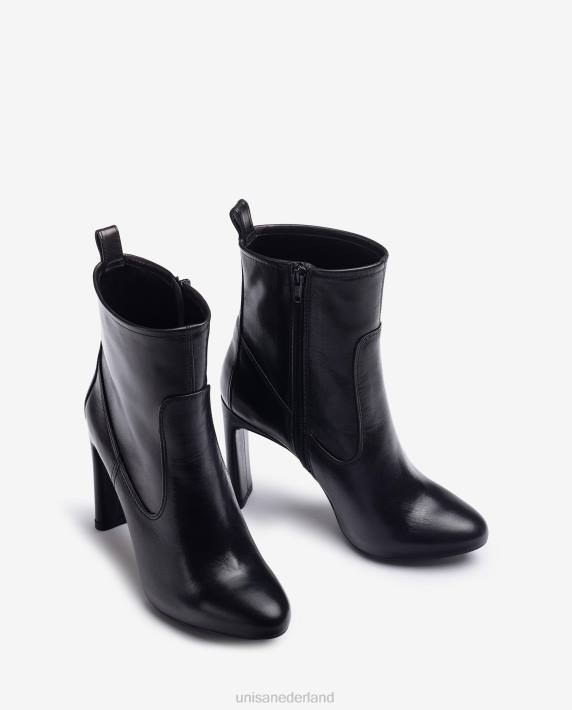 Unisa 02B01000 leren enkellaarzen met hak en binnenplateau kinderen mode