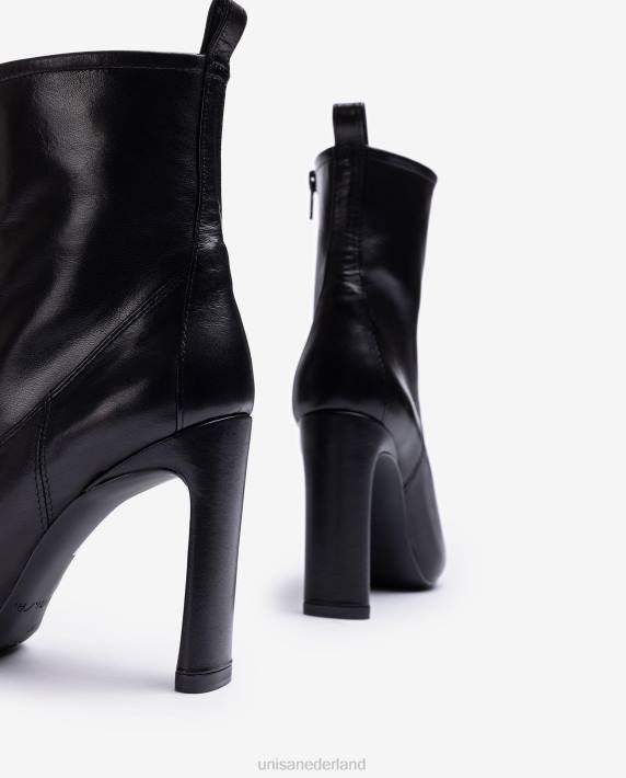 Unisa 02B01000 leren enkellaarzen met hak en binnenplateau kinderen mode