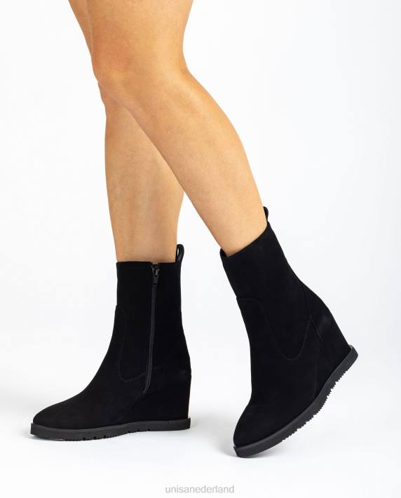 Unisa 02B01001 hoge been laars vrouwen zwart