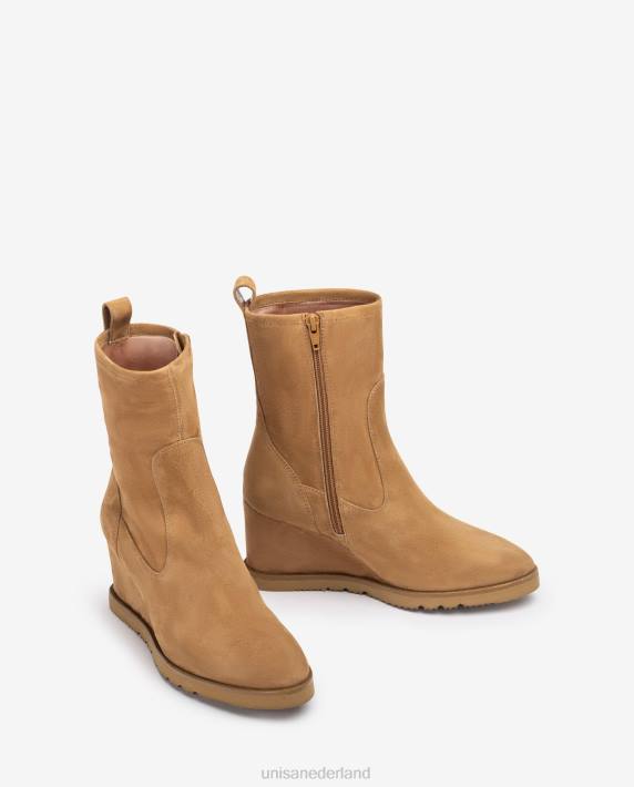 Unisa 02B01002 hoge been laars vrouwen bruin