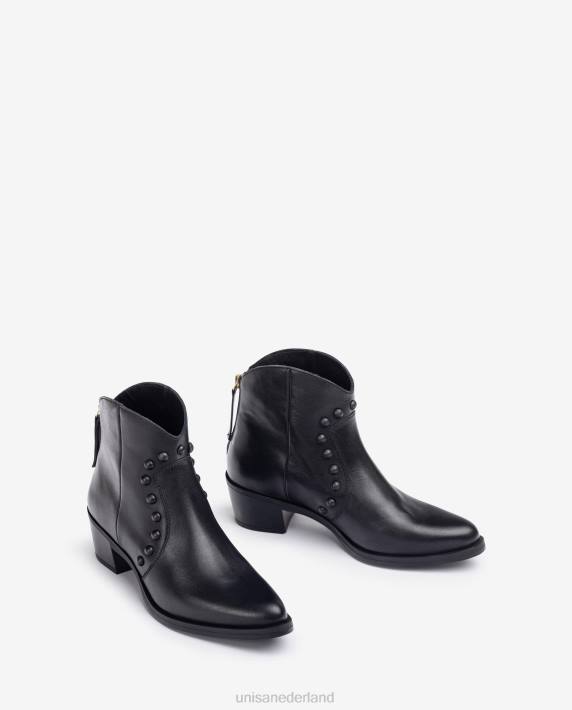 Unisa 02B01015 Enkellaarsje in cowboystijl met studs vrouwen mode