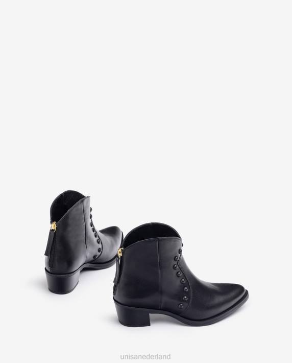 Unisa 02B01015 Enkellaarsje in cowboystijl met studs vrouwen mode