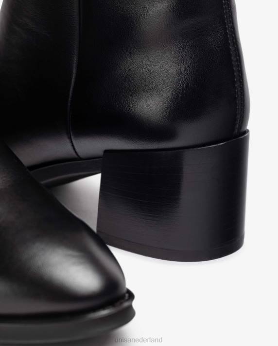 Unisa 02B01020 leren enkellaarsjes met binnenrits vrouwen mode