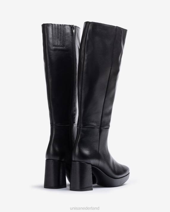 Unisa 02B01025 laars met hak en plateauzool vrouwen mode