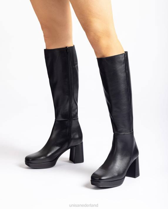 Unisa 02B01025 laars met hak en plateauzool vrouwen mode